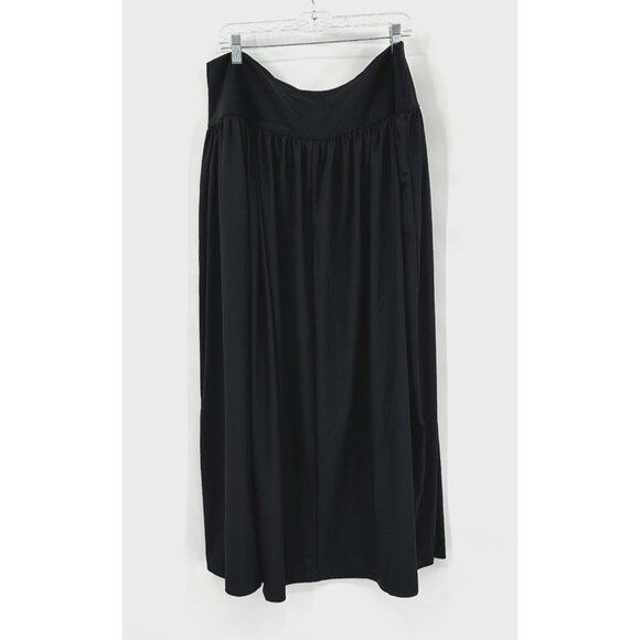 HALARA Breezeful High Waisted 2-in-1 Flowy Quick Dry Maxi Casual black plus 2X - Picture 10 of 13